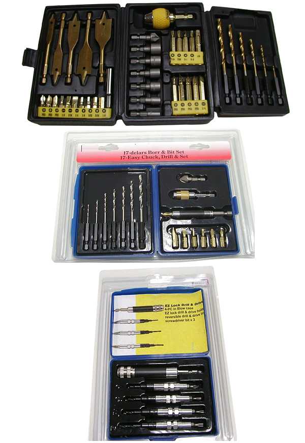 Quick chuck & drill set